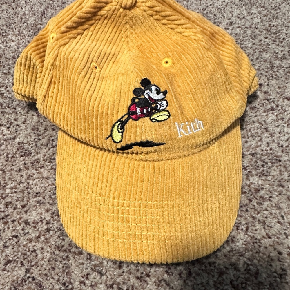 Disney x Kith Yellow Cap with Embroidered Detail